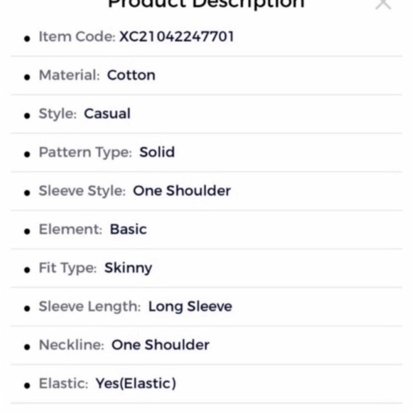 One Shoulder Top & High Waisted Matching Short Set - Picture 7 of 7